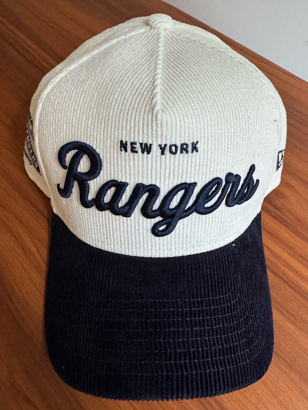 NY Rangers Stacked Corduroy 9FORTY M-Crown A-Frame Snapback
